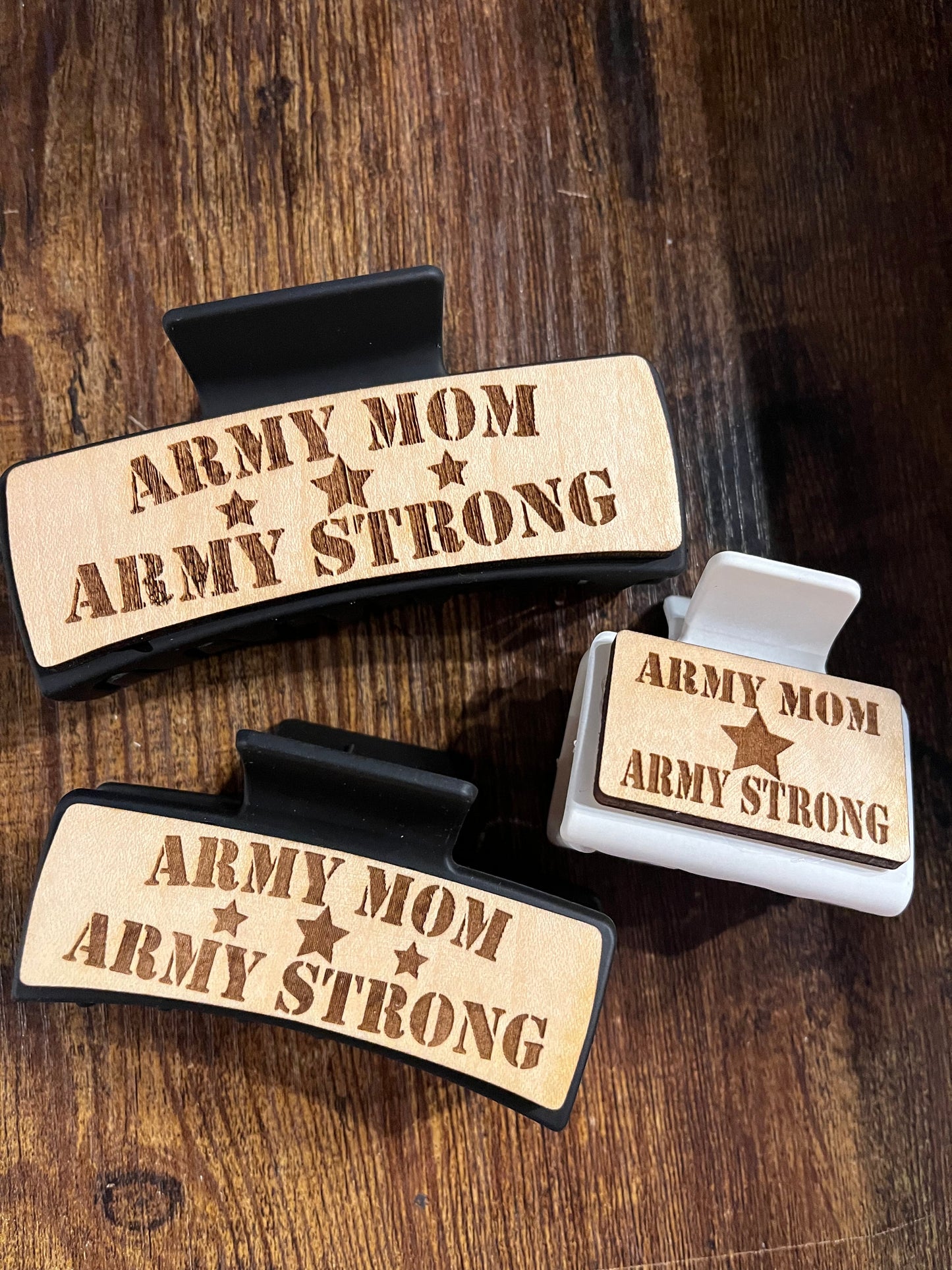 Army Hairclips - Large 4"