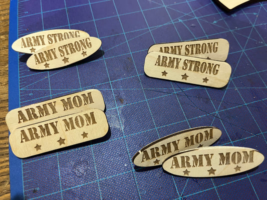 Army hair clips