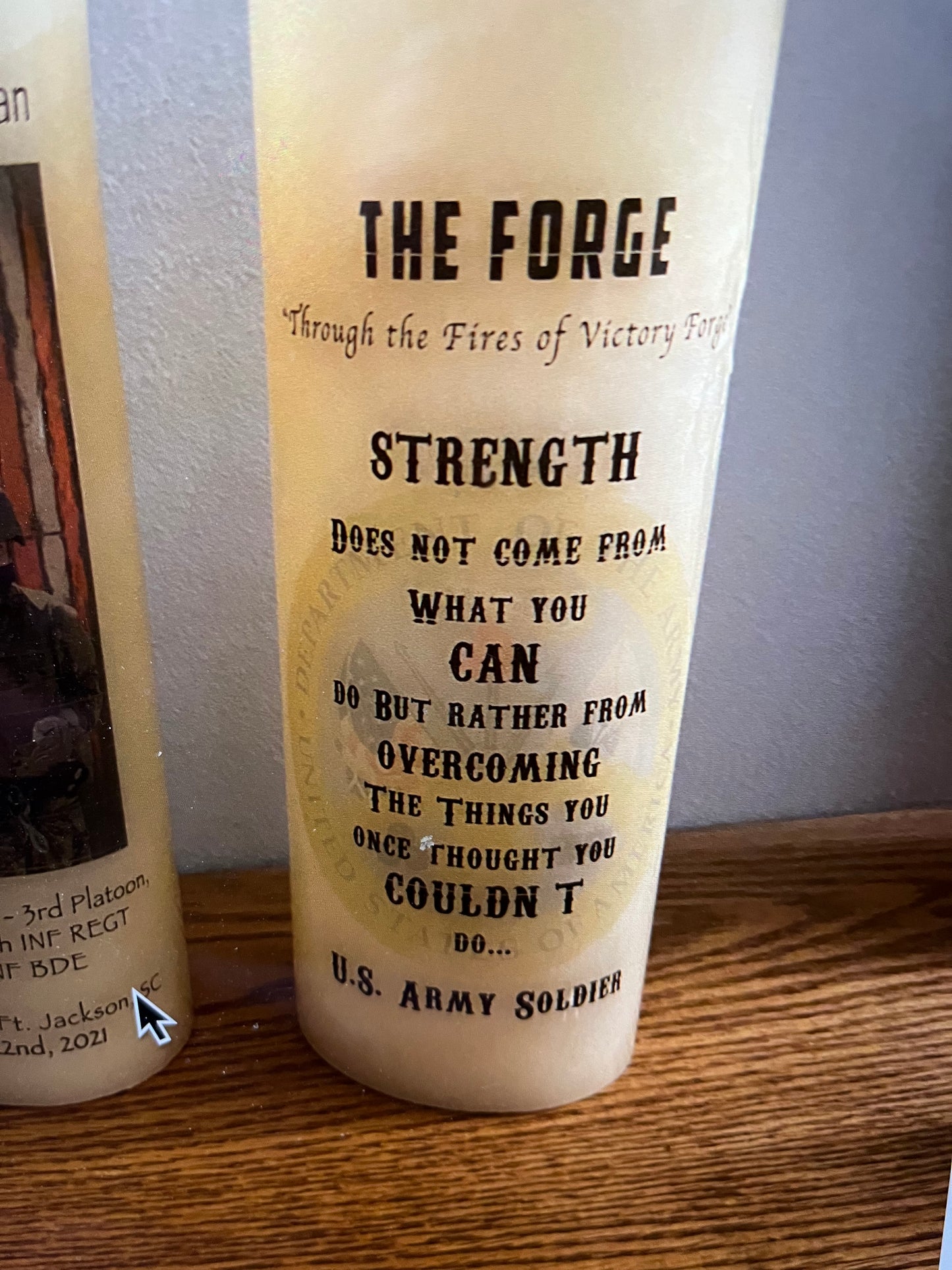 Army Traditional Forge Custom Candle